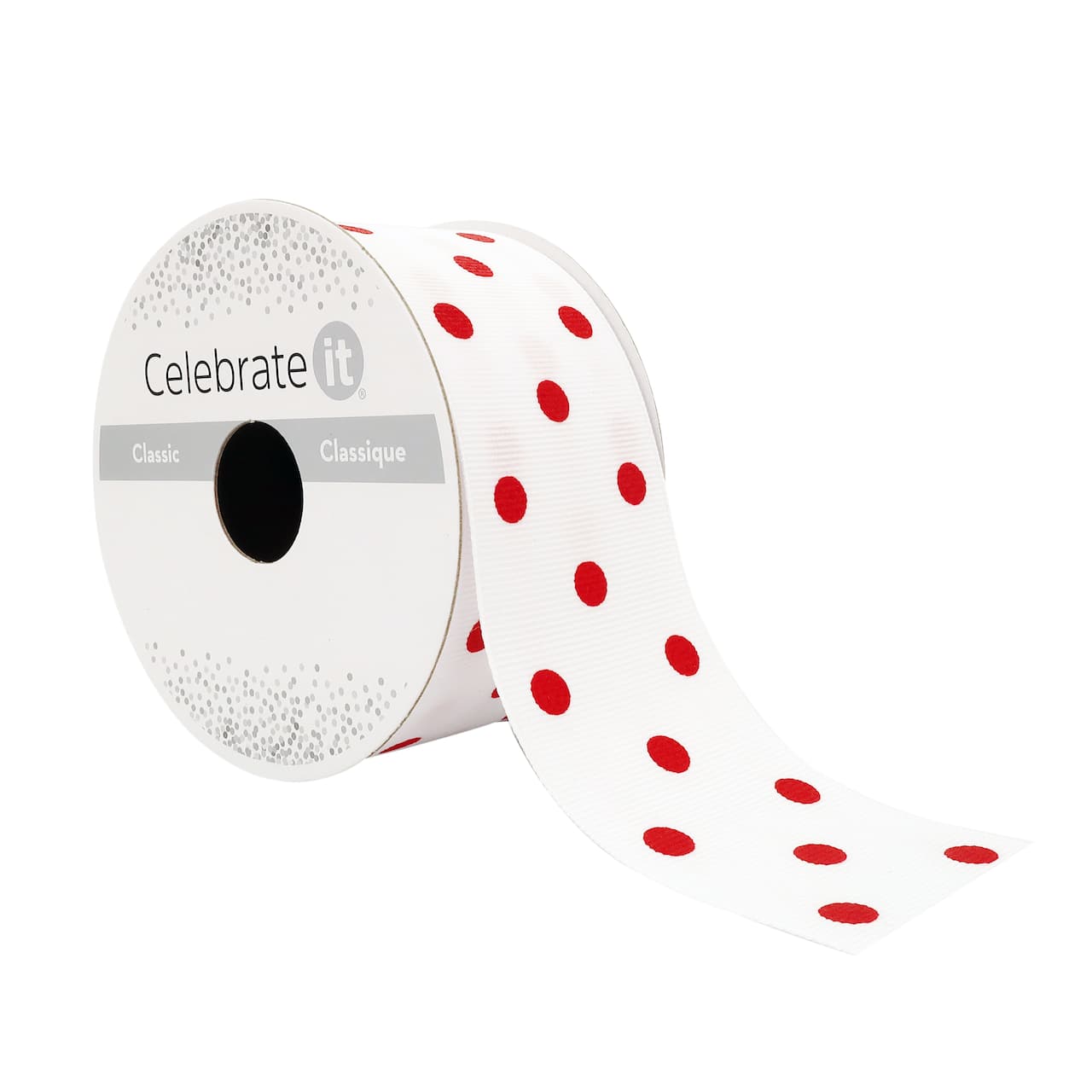 12 Pack: 1.5" x 3yd. Grosgrain Polka Dot Ribbon by Celebrate It™